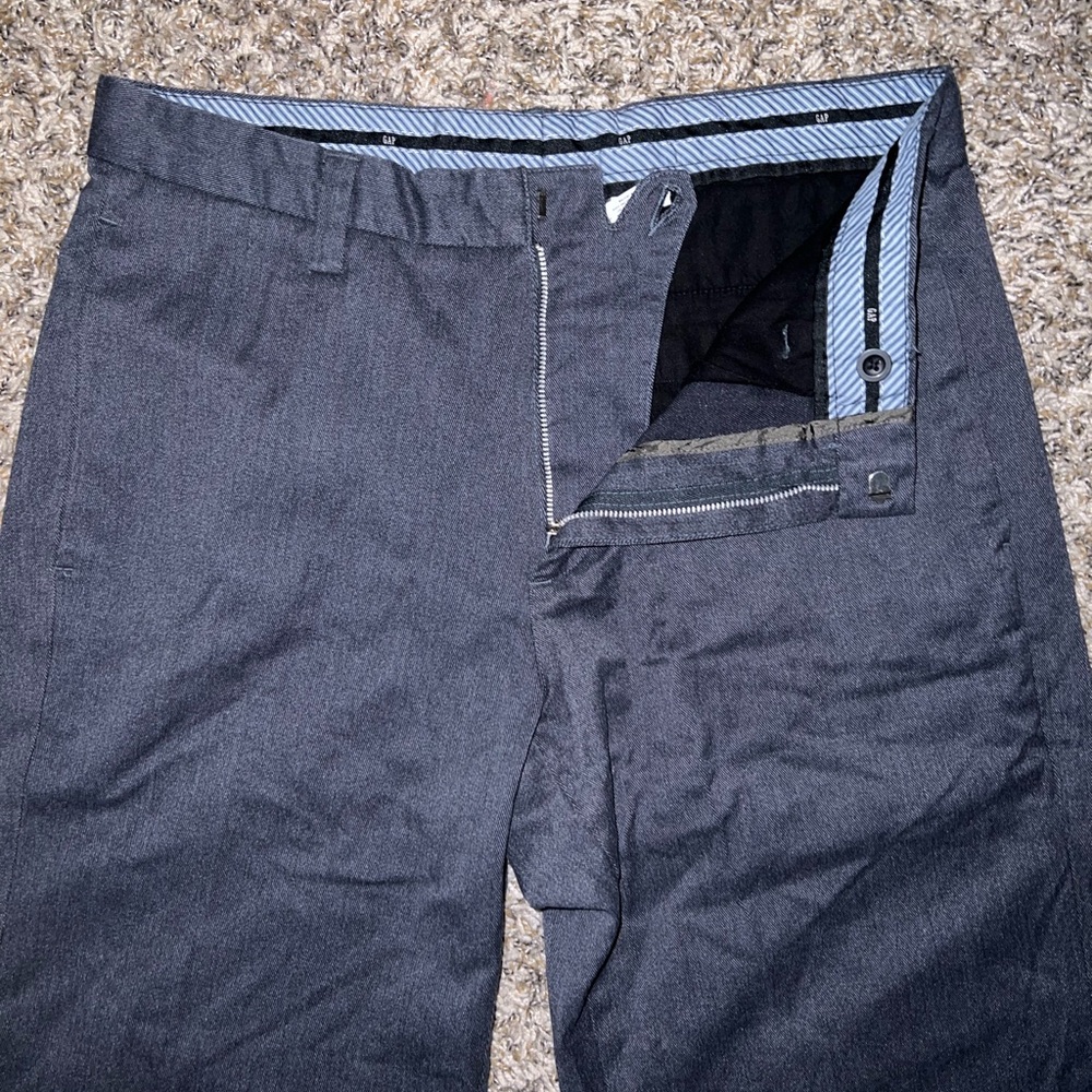 Men’s Navy Gap Slacks 31 x 30 Cotton Blend 2007 Classic Fit